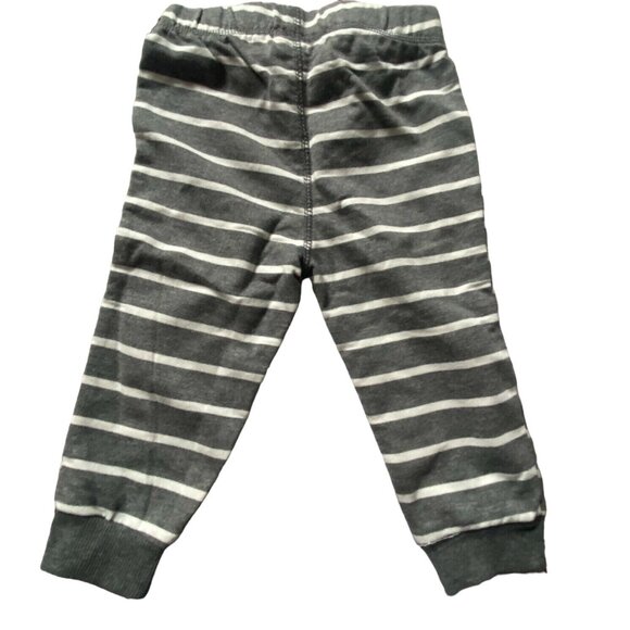 First Impressions Infant Striped Jogger Style Pants-Gray-12M-NWT - Picture 3 of 4